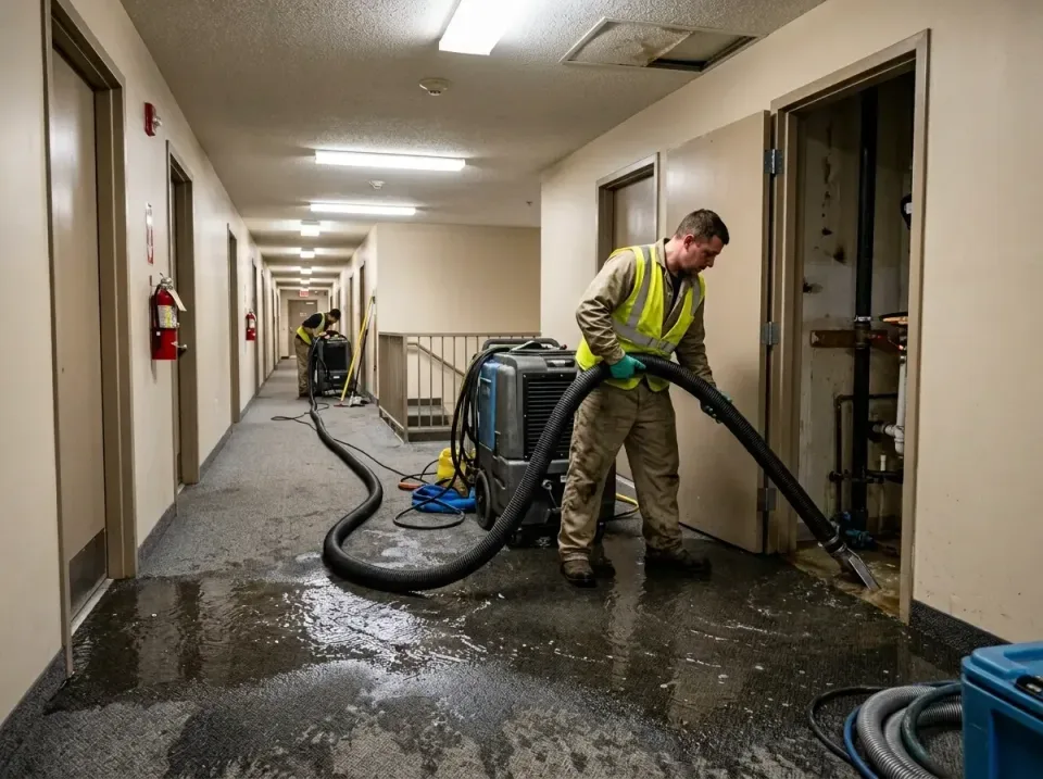 multi-unit-apartment-hallway-f-005 — frequently asked questions, Emergency Burst Pipe Water Extraction & Removal in Bradley…